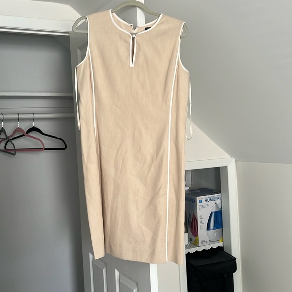 Tan work dress